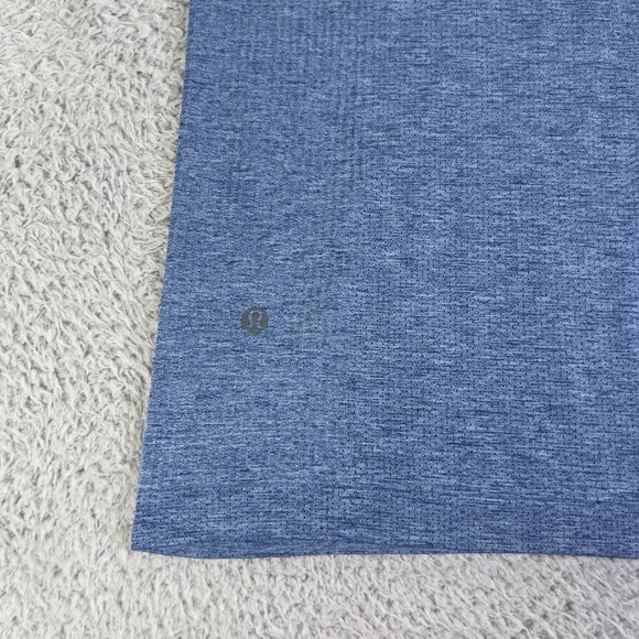 Lululemon Metal Vent Tech Shirt Mens XL Heather Blue Short Sleeve Athletic Gym - Picture 9 of 9